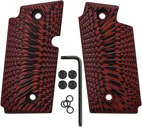 Miniatura 1 de Cool Hand G10 Grips de repuesto para Sig Sauer P238, tornillos negros incluidos, sin corte de seguridad Ambi, textura Sunburst, 532 pulgadas de