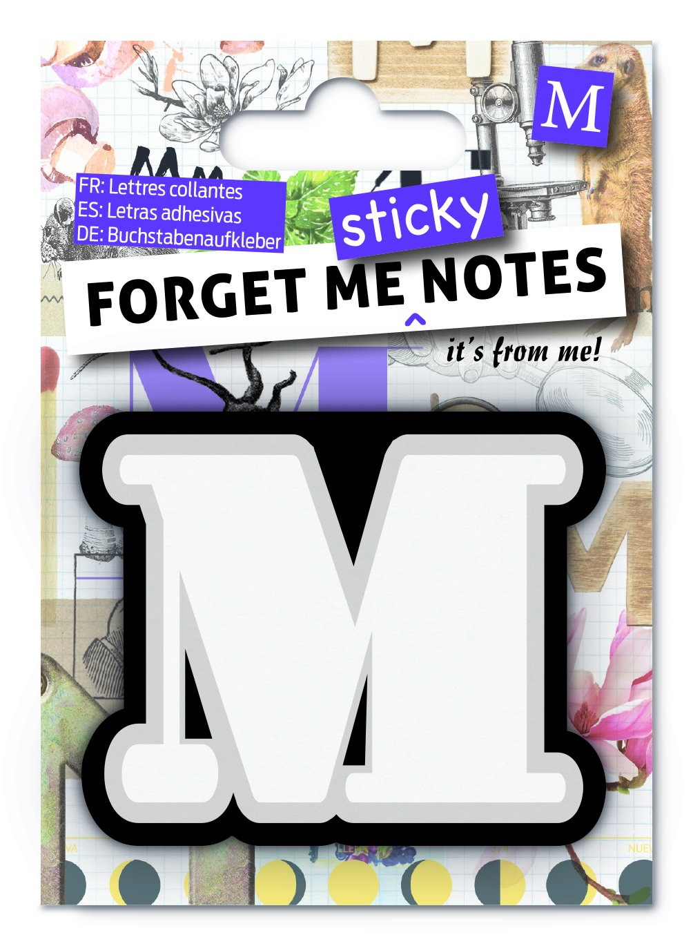 IF Forget Me Sticky Notes - Letter M, 32313