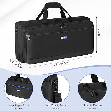 Guitar Pedal Board Case Compatible with Boss ME-90/GT-1000/GX-100/ME-80