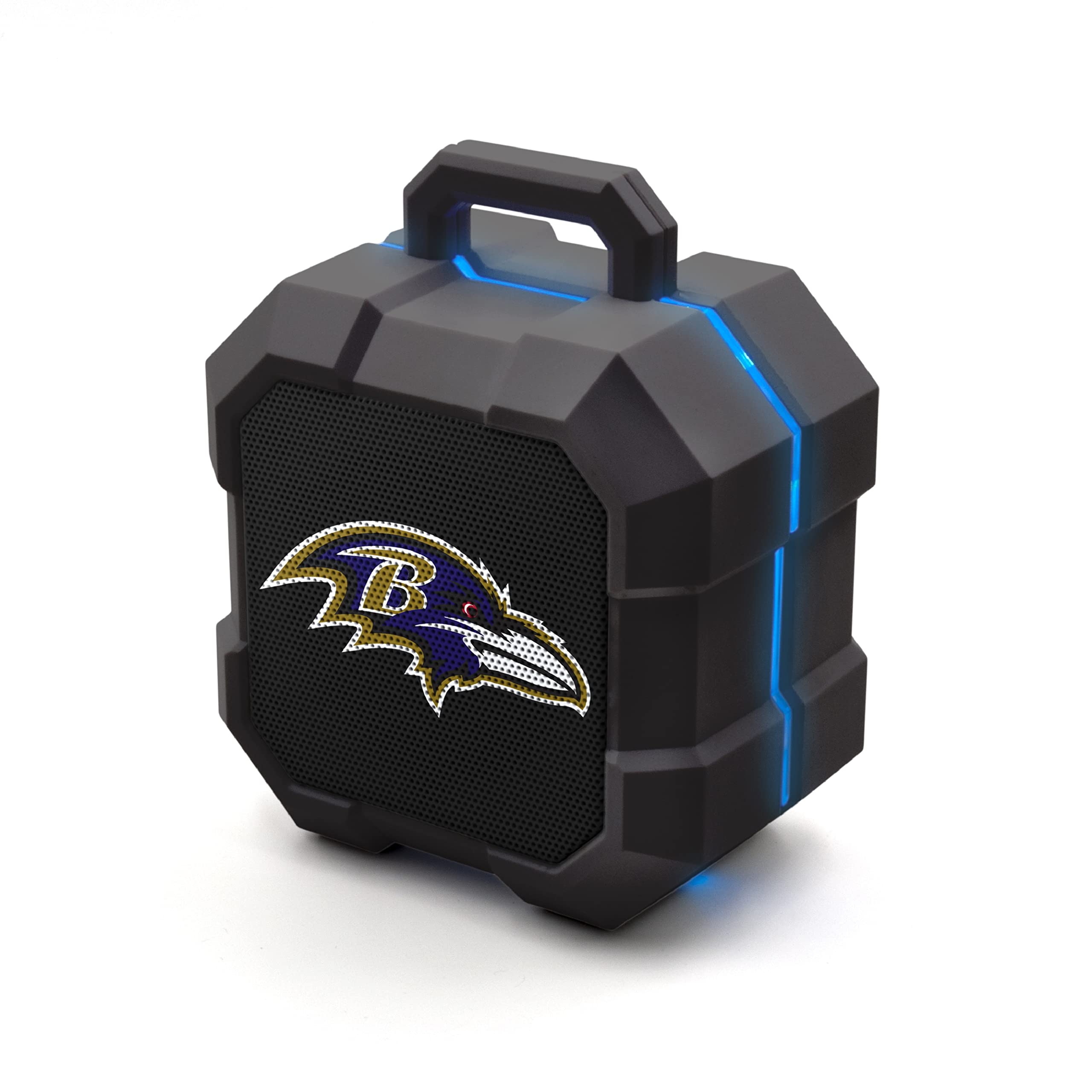SOAR NFL Shockbox LED Wireless Bluetooth Speaker - Water Resistant IPX4, 5.0 Bluetooth with Over 5 Hours of Play Time - Small Portable Speaker - Officially Licensed NFL, Perfect Home &amp; Outdoor Speaker