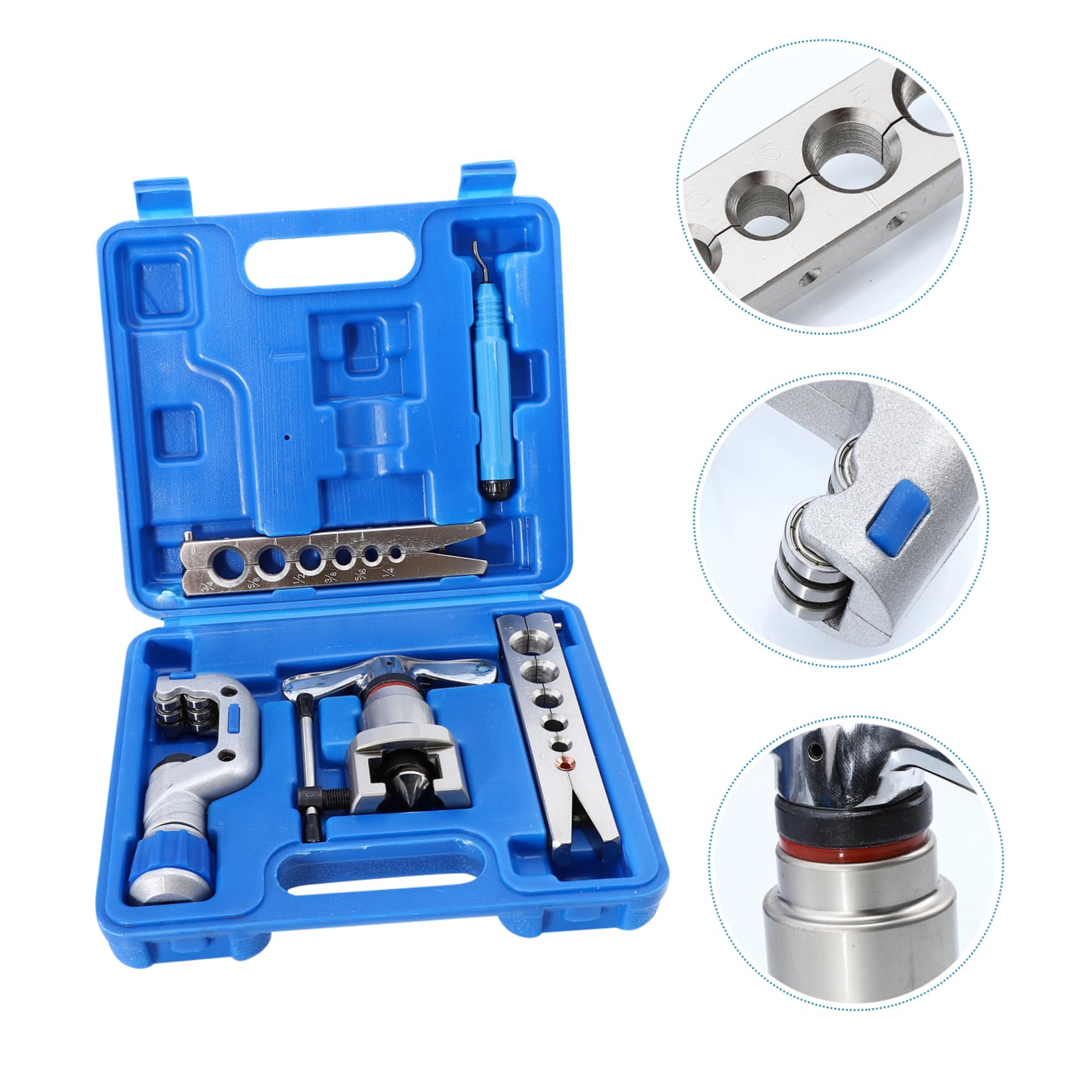 GLEAVI 1set Tube Flaring Tool for Copper Aluminum Flaring Kit for Refrigeration Maintenance Tubing Tool for Air Conditioners Freezers