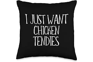 I Just Want Chicken Tendies for Chicken Tenders Lovers Throw Pillow