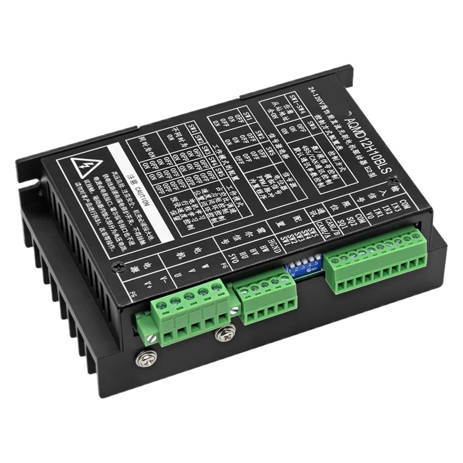 Controlador Paso a Paso Controlador de Motor sin escobillas AQMD12H10BLS 24–120 VCC Tipo E2