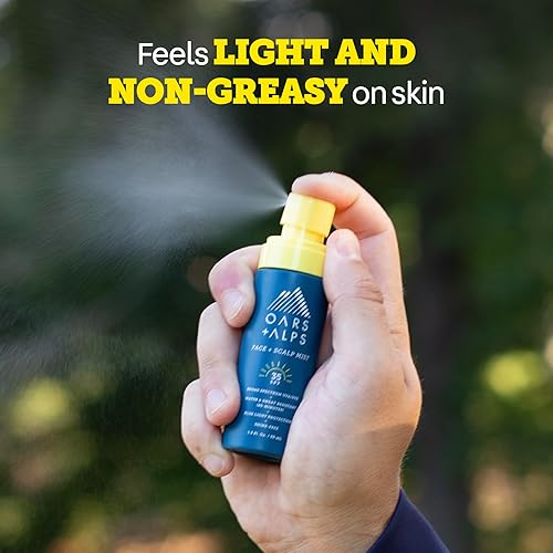 Miniatura 7 de Oars + Alps Face & Scalp Sunscreen Spray Mist, SPF 35 Facial & Hair Sunscreen