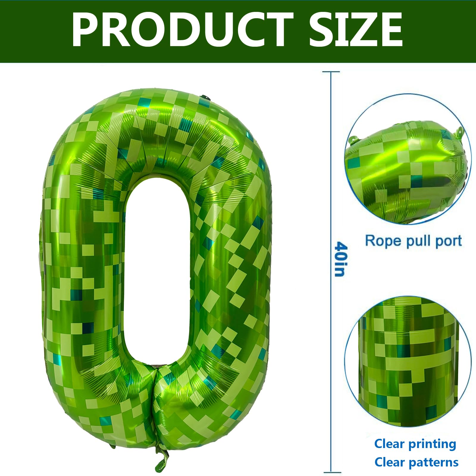 Red 0 balloon 40 Inch Giant Helium Foil Number 0 to 9 Red Balloon Birthday Wedding Party Digital Decorations (Number 0) — view 252