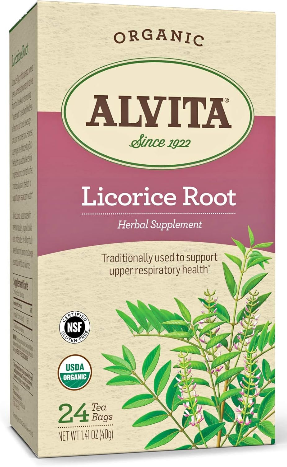 Buy Alvita Organic Licorice Root Herbal Tea Made with Premium Quality
