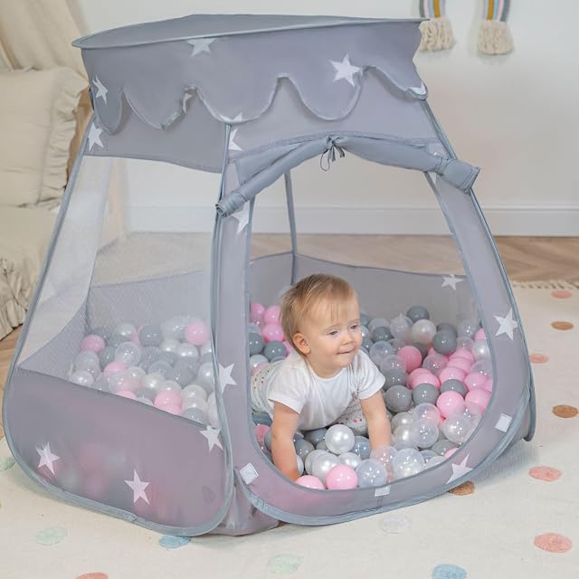 Foto 5 de 6 de Selonis Tienda 105X90cm/100 Bolas De Campaña/Castilo Plegable con Bolas 6Cm para Niños