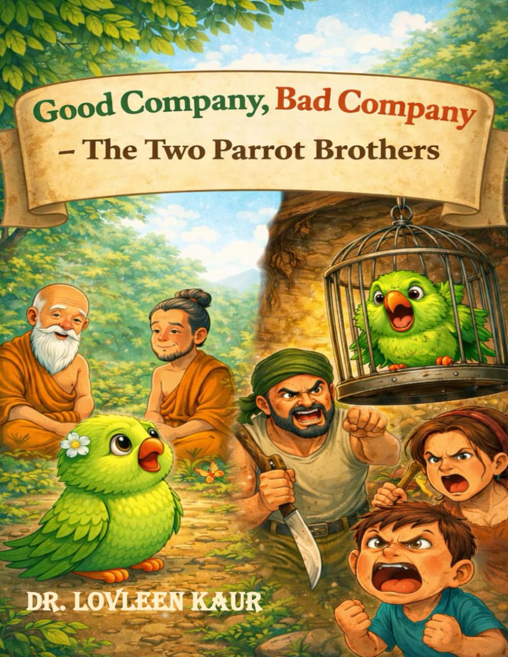 Good Company, Bad Company: The Two Parrot Brothers: 1 (Short Moral Stories for Kids Ages 3–8 – Values, Manners & Good Habits)