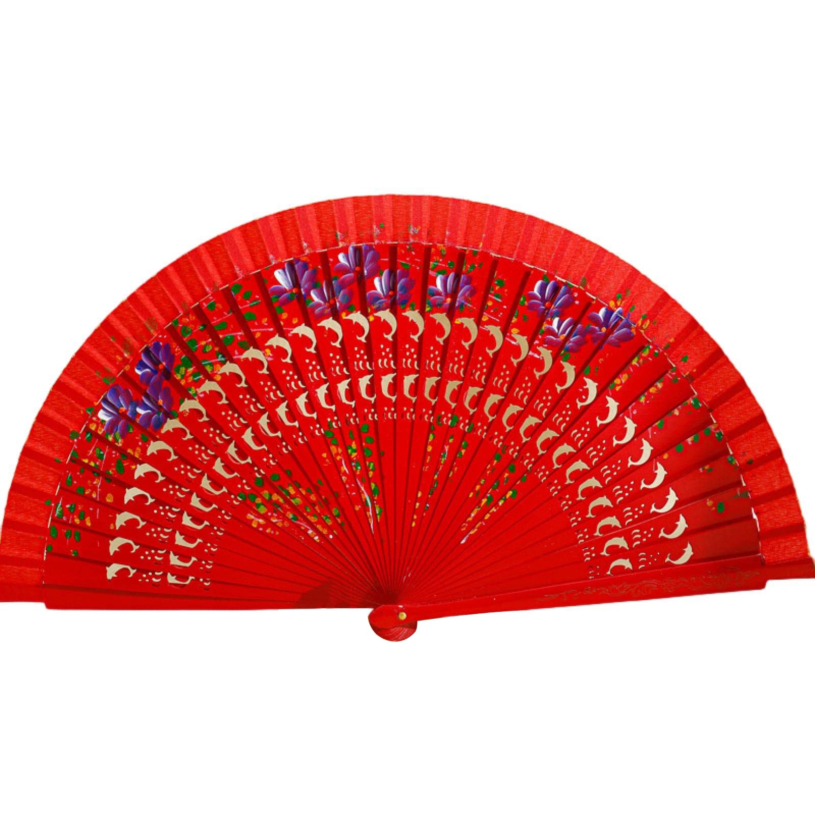 Lot De 2 éventails Pliables Chinois Noirs - Cadre Bambou, Léger, Portable, Pour Danse, Fête, Mariage, Décoration