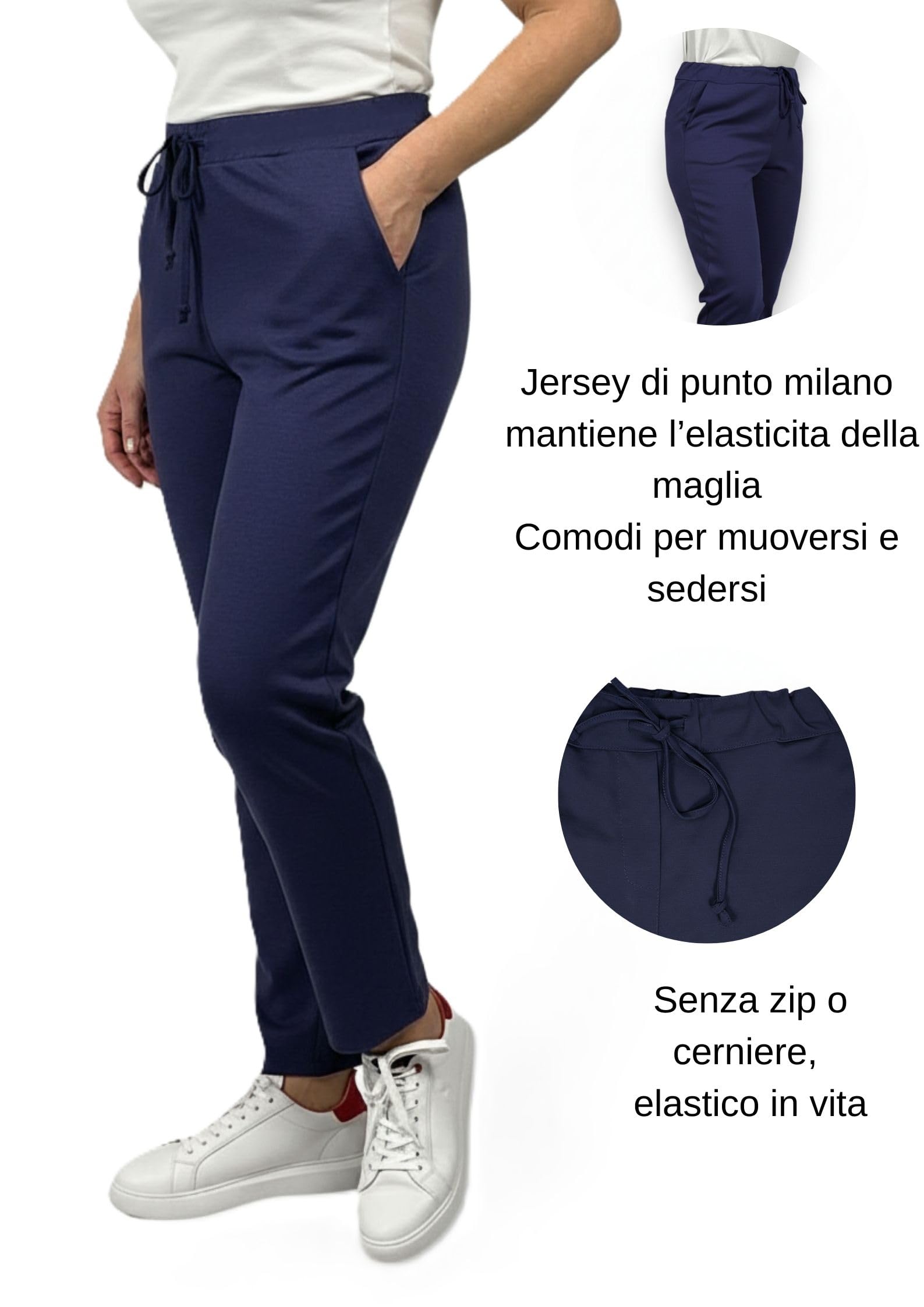Chino Jogginghose Damen Elegant - Stretch Chinohose Sportlich