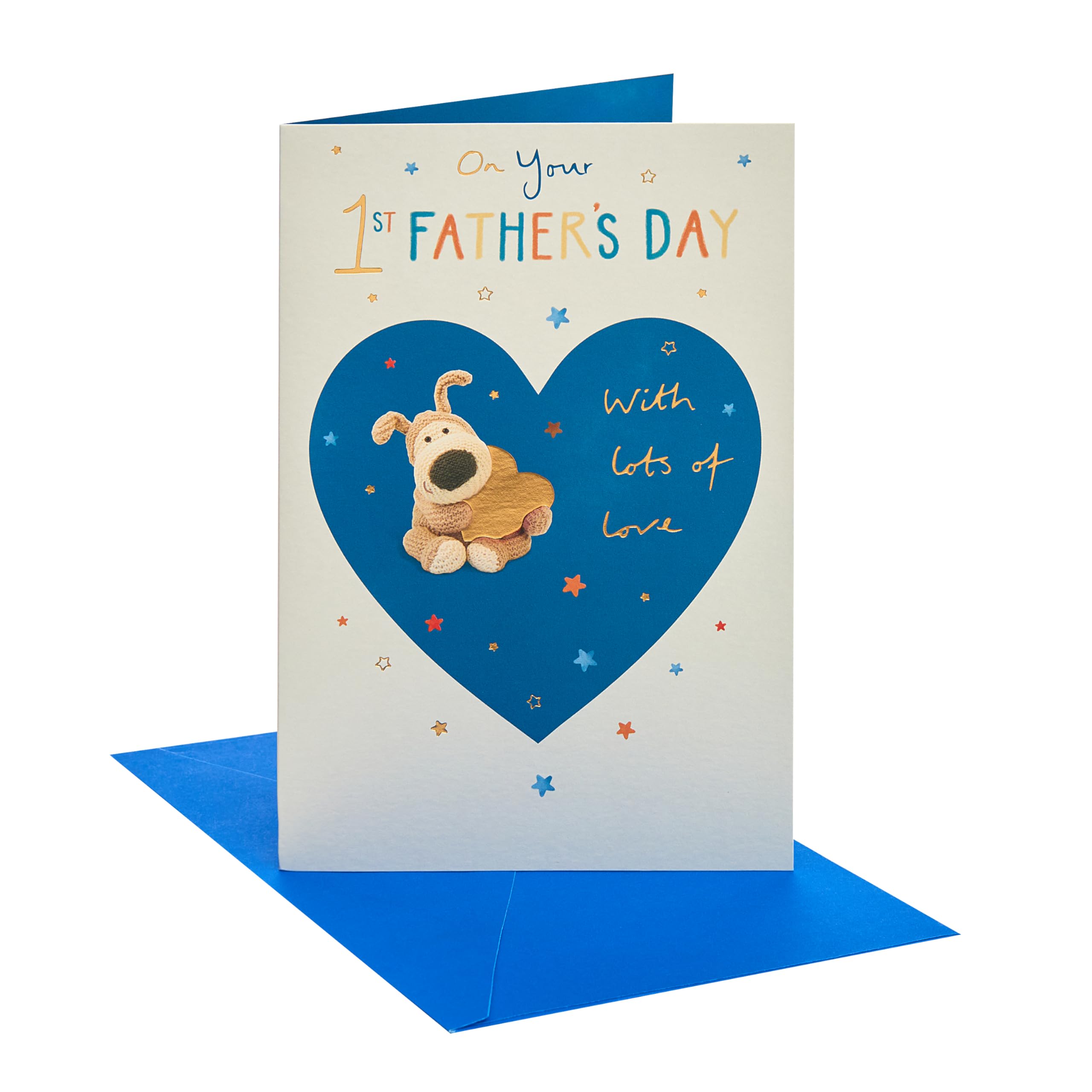 Boofle | Father's Day Card for First Fathers Day | Card for Dad, Grandad, Husband | Him, Boys, Men | Cute Design | With Envelope | 13.7 x 21 cm