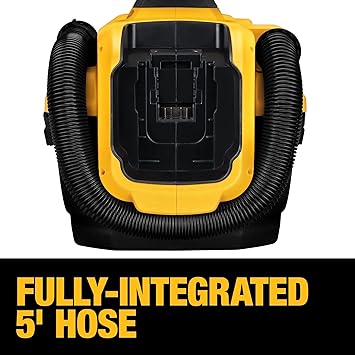 مكنسة كهربائية لاسلكية Dewalt 20v Max، مكنسة كهربائية جافة ورطبة، مكنسة كهربائية جافة ورطبة محمولة سعة 2 جالون، مكنسة كهربائية قوية مع فلتر هواء عالي الكفاءة، أداة فقط (dcv580h)