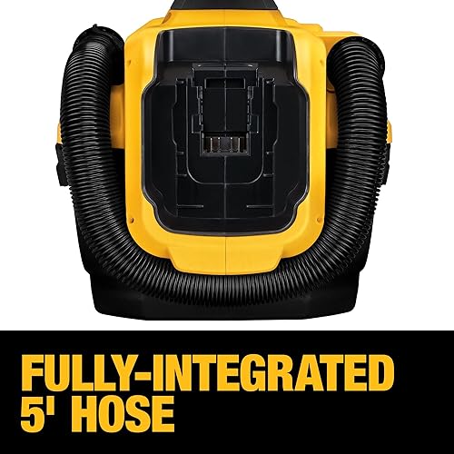 DEWALT 20V MAX Cordless Shop Vac, Wet Dry Vacuum Cleaner, Portable 2 Gallon Wet Dry Vac, Strong Suction Shop Vacuum with Hepa Filter, Tool Only (DCV580H) 6