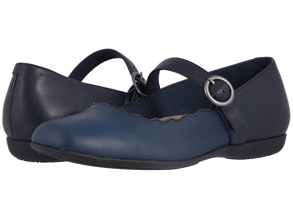Trotters Sugar (Navy) Women's Flat Shoes INTERNATIONAL SHIPPING