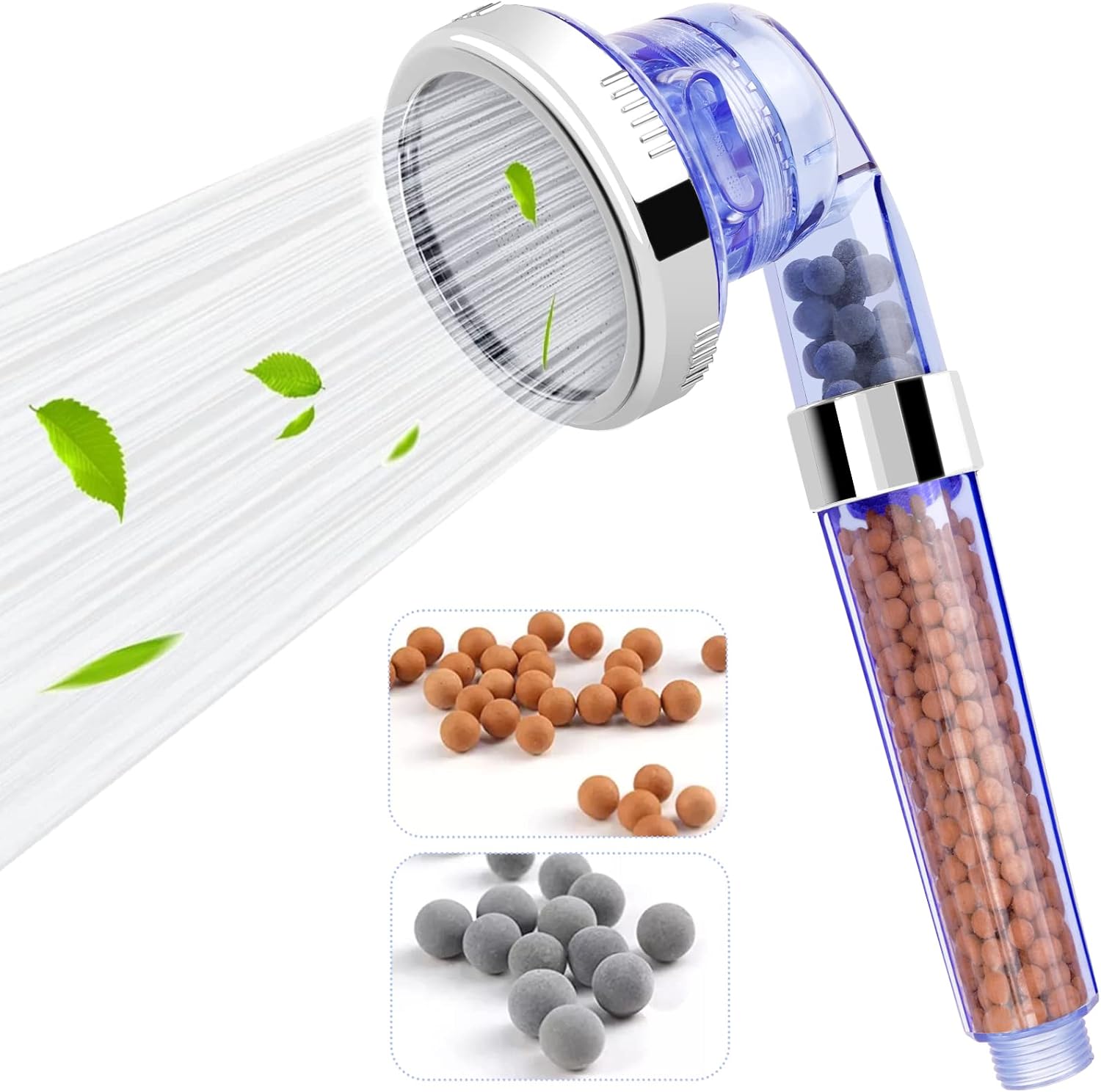 Shower Head with Filters,High Pressure Water Saving Shower Handheld,3