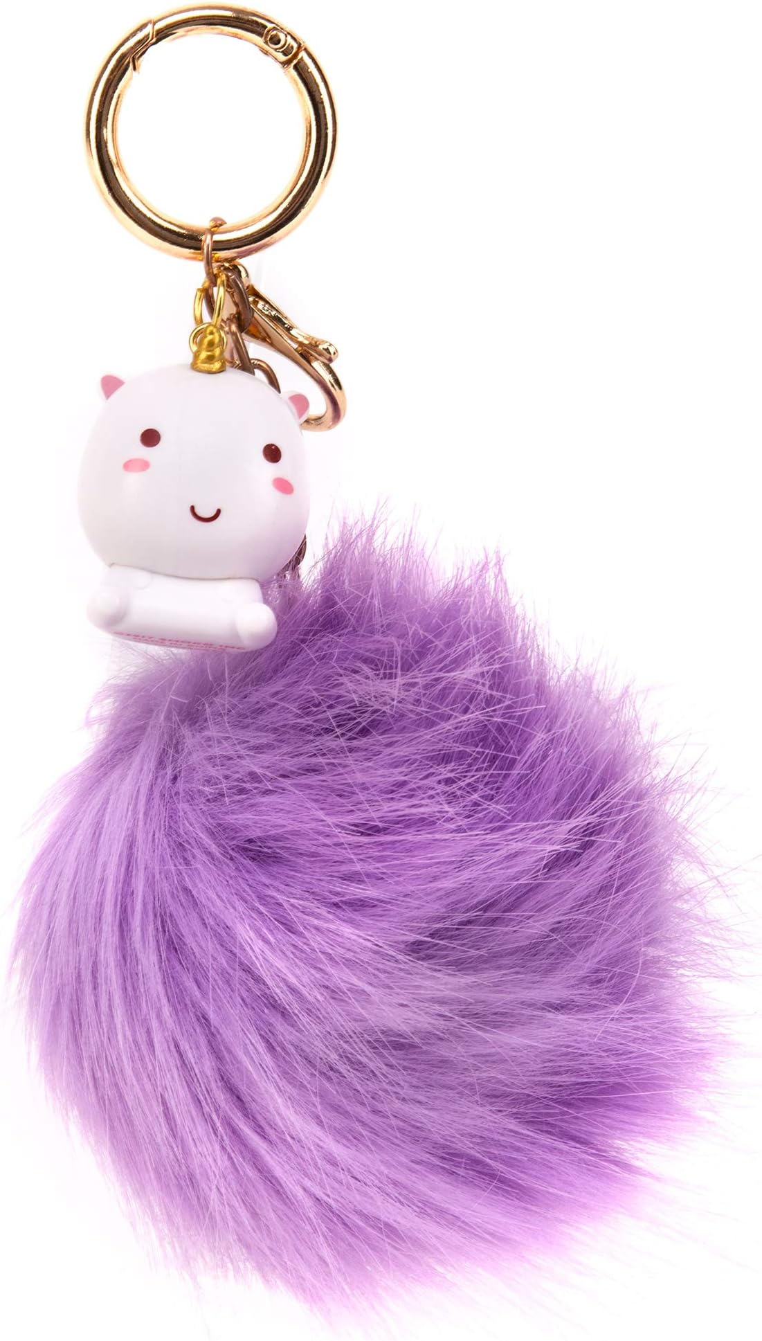 Smoko Kawaii Elodie Unicorn PomPom Keychain Purple