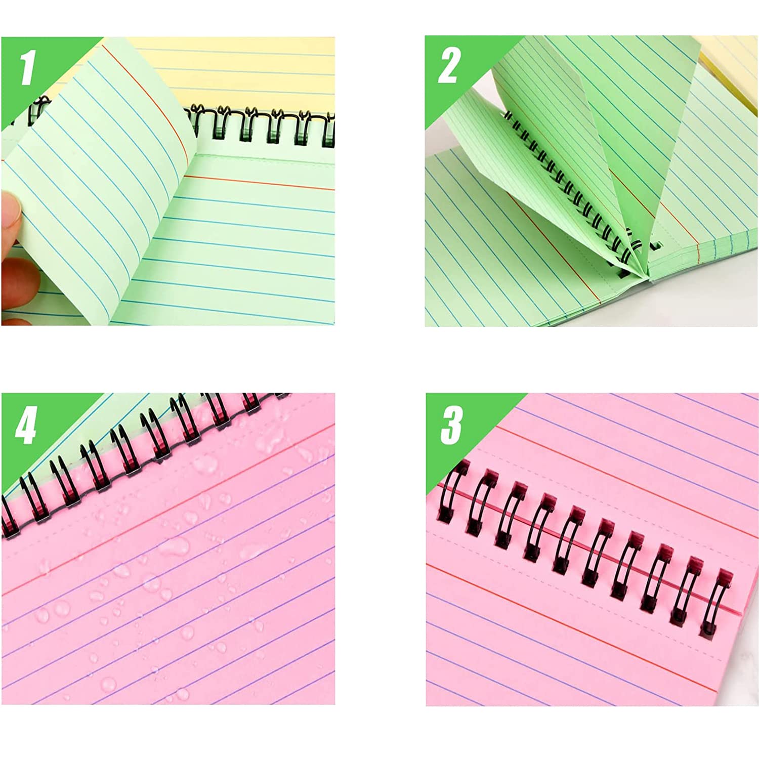 150 Divisores De Tarjetas De índice De 3 X 5 Con Pestañas De Colores