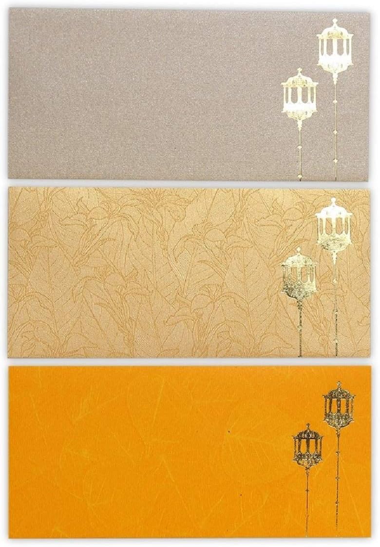 Shagun Gift Envelopes for Cash by DEVIKA,Fancy Gift envelopes with DIY Glitter & Glitter Pen to Decorate 12 pcs/24 PCS (Jhoomar, 10)