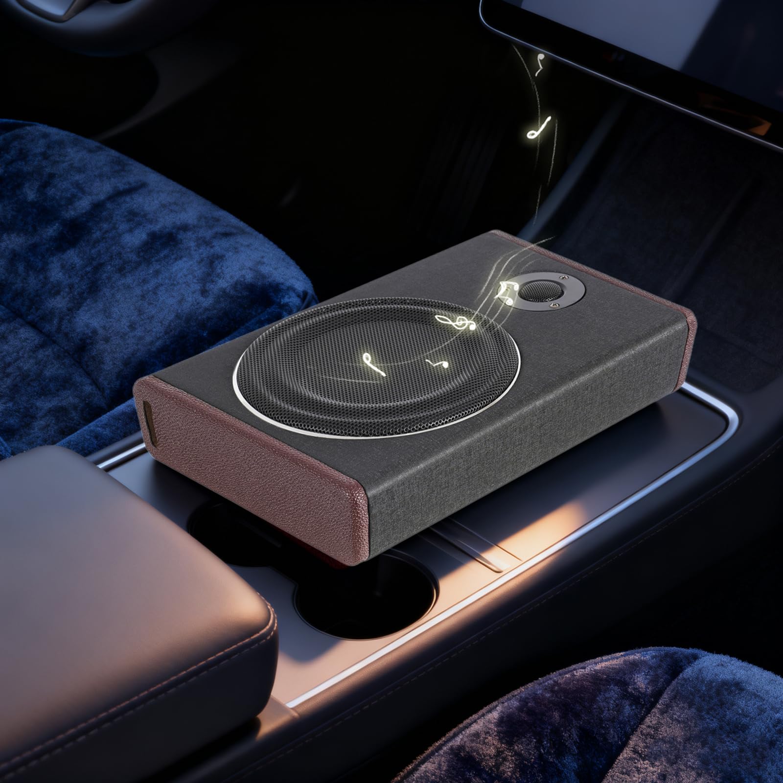 Subwoofer de 8 pulgadas, 600 W, 12 V, caja activa para coche y SUV