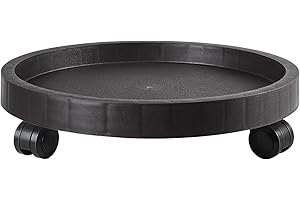 14.2" Heavy Duty Rolling Planter Caddy with Casters