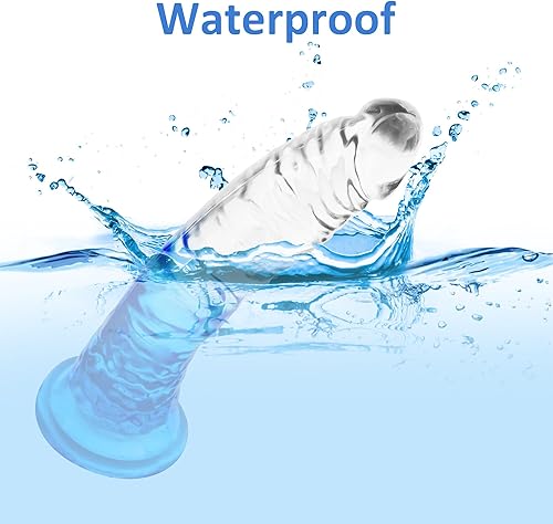 Miniatura 3 de Consoladores grandes de 9.84 pulgadas con ventosa, juguetes sexuales para adultos, tapones flexibles de cristal con eje curvado para mujeres y