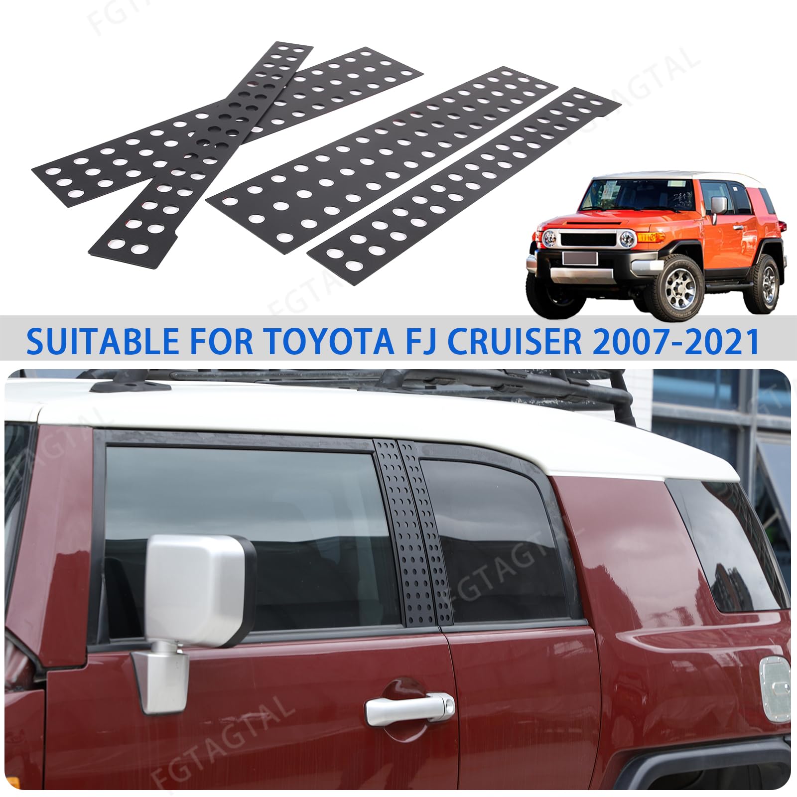 Toyota FJ Cruiser 2007-2014 Pillar Post Cover | DIY Door Cover Kit - View #3