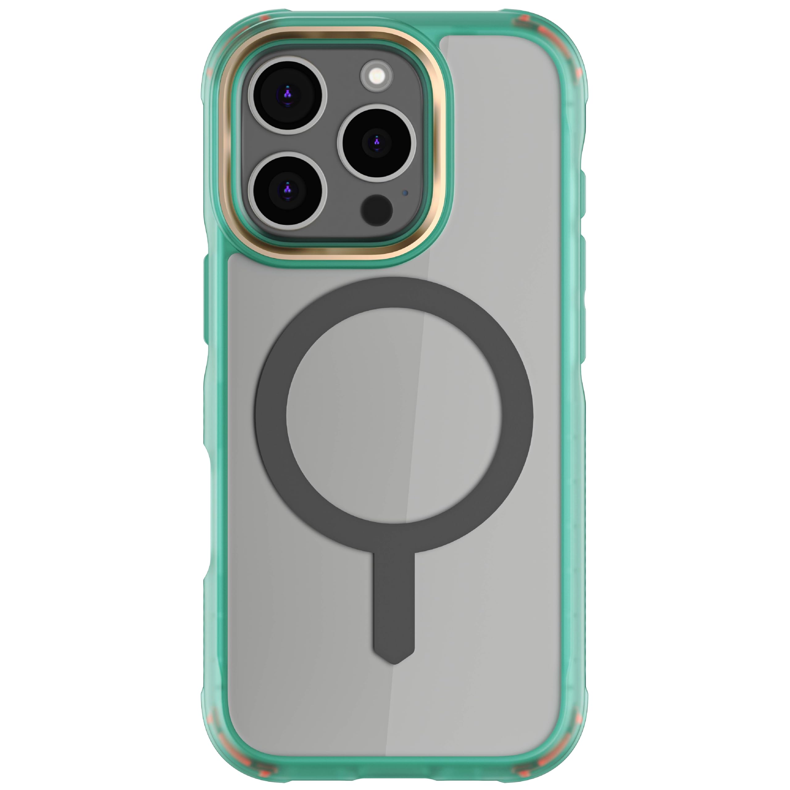 Ghostek Covert iPhone 16 Pro Clear Case - Compatible with MagSafe Accessories, Shockproof Silicone, Minimalist Phone Cover (6.3 Inch, Teal)