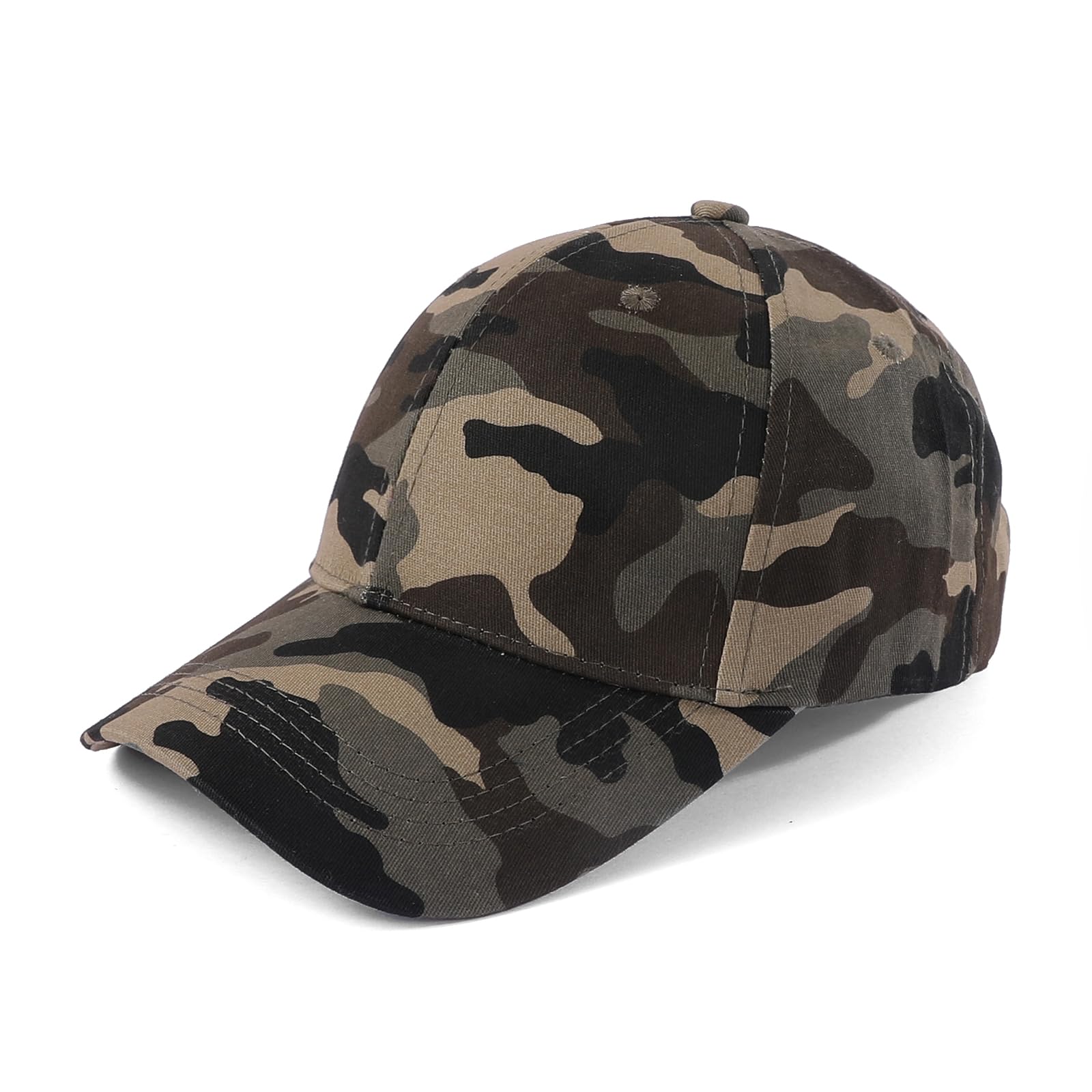 Cappello Baseball Uomo Mimetico – Berretto Sportivo Regolabile in Cotone – Cappellino Casual per Outdoor, Escursionismo, Pesca, Caccia, Primavera Estate