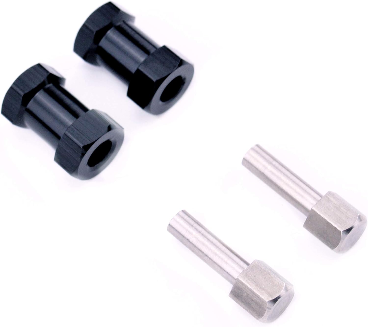 Readytosky 12mm Wheel Hex Hub 20mm Extension Hex Drive Adapter for 1/10 RC Crawler SCX10 D90(4PCS)