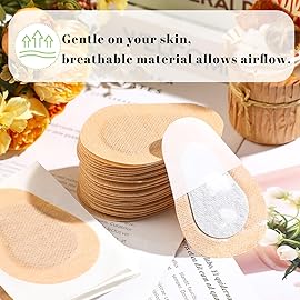 Panitay 40 Pcs Adhesive Eye Patches for Adults Disposable Breathable Medical Eye Patch for Amblyopia Lazy Latex Free Adhesive Bandages for Men(3.3 x 2.3 Inch,Nude)
