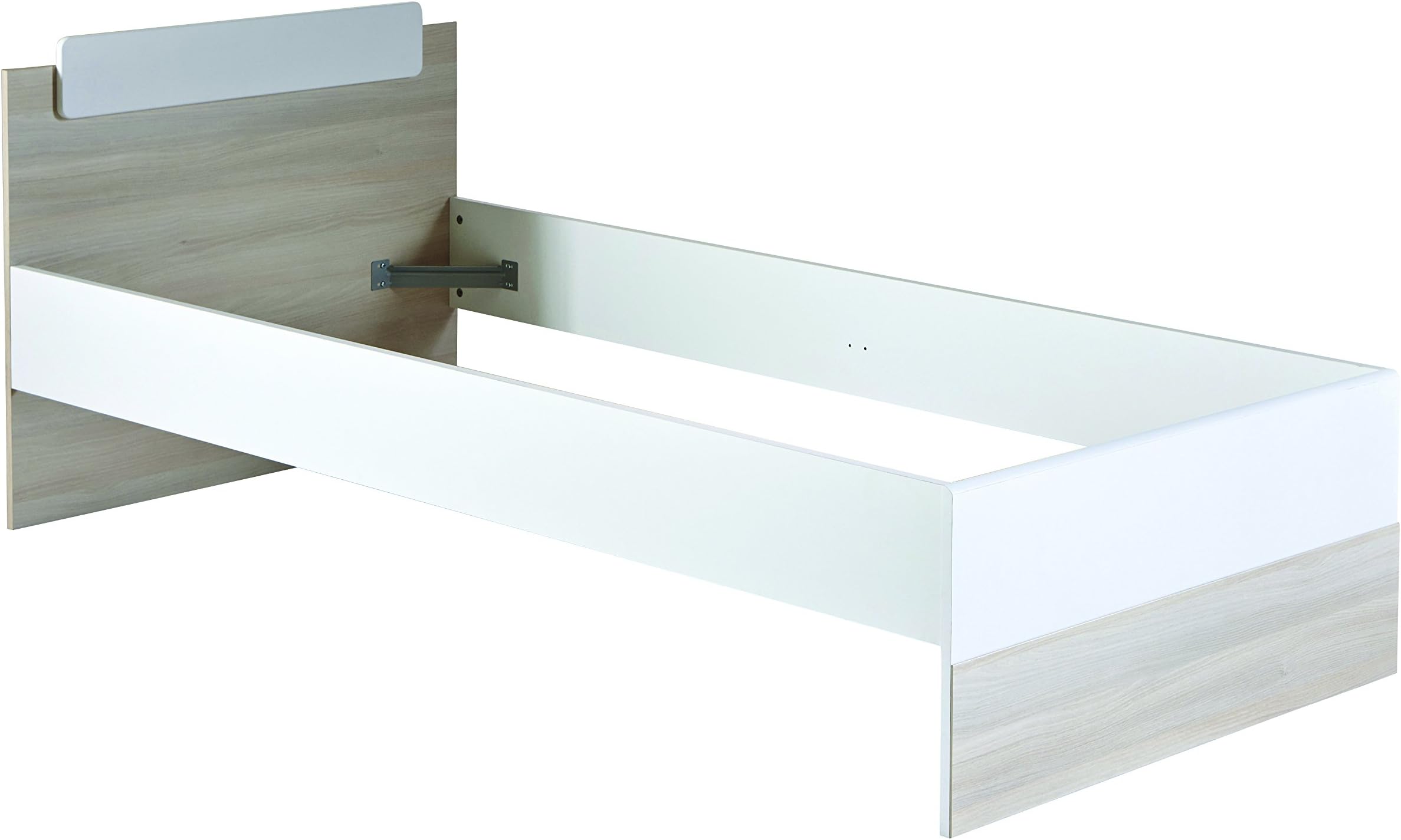 Demeyere 201724 "Game" Bed, Wood, Acacia/Pearl White, 90 x 190 cm