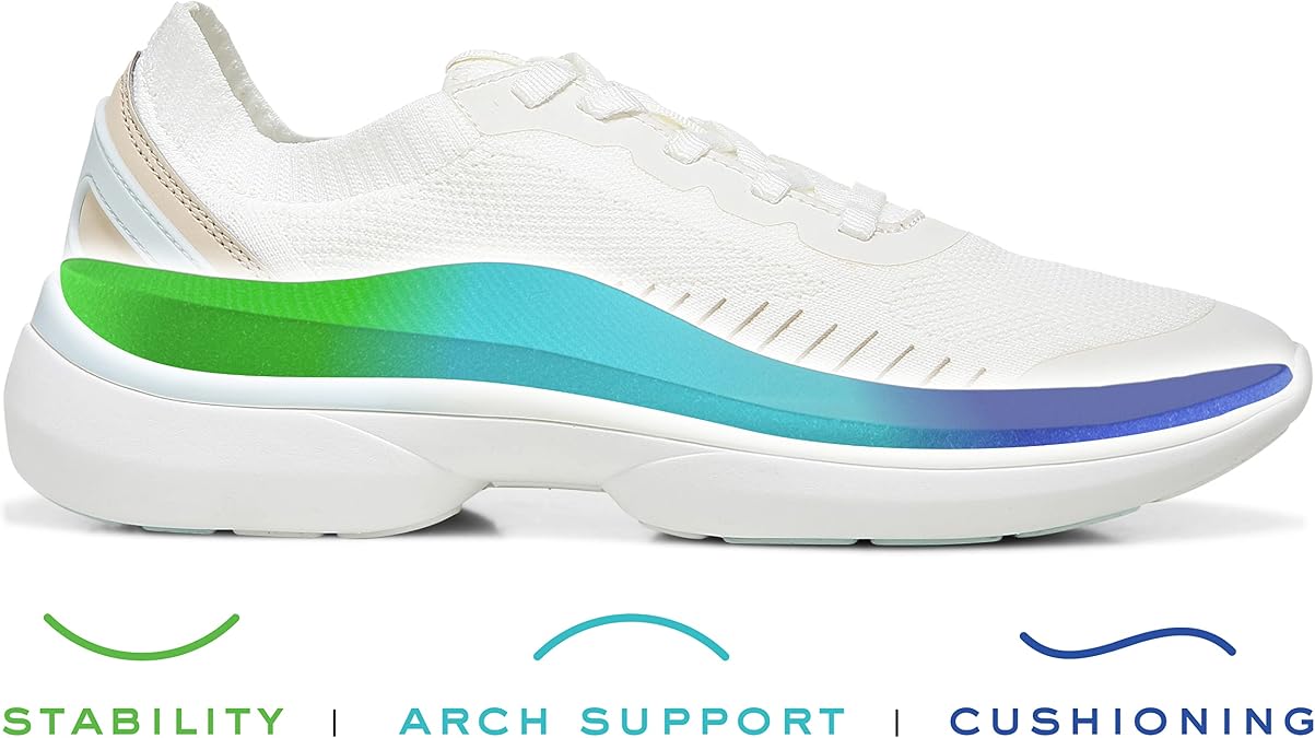 Vionic Women's Vortex Embolden Active Sneakers- Supportive Walking Shoes that Include Three-Zone Comfort with Orthotic Insole Arch Support, Fitness Sneakers for Women, Medium Fit