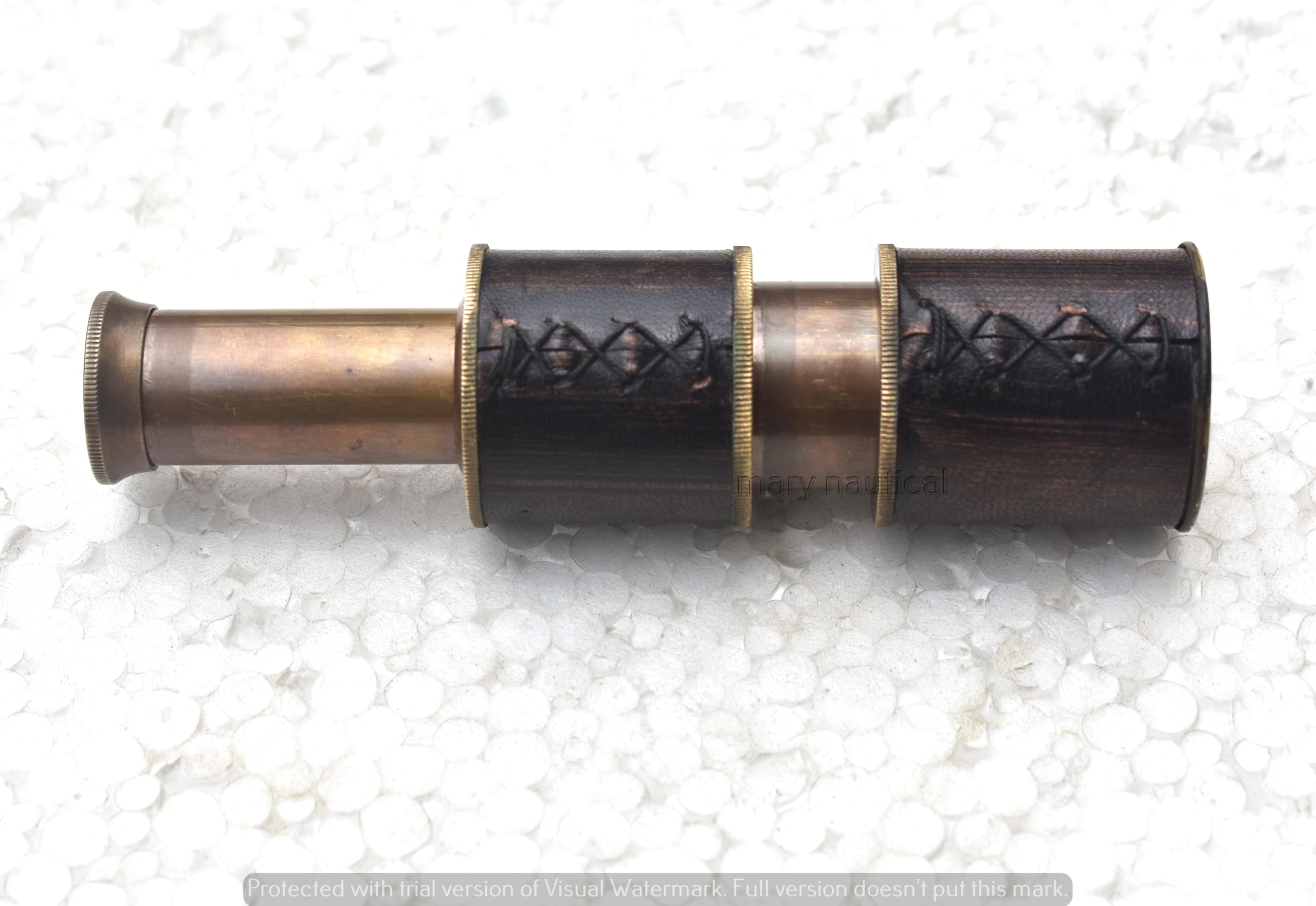 Brass Antique Finish with Wooden Case Brass Ship Captain's Telescope Vintage Monocular Pirate Decor Gift