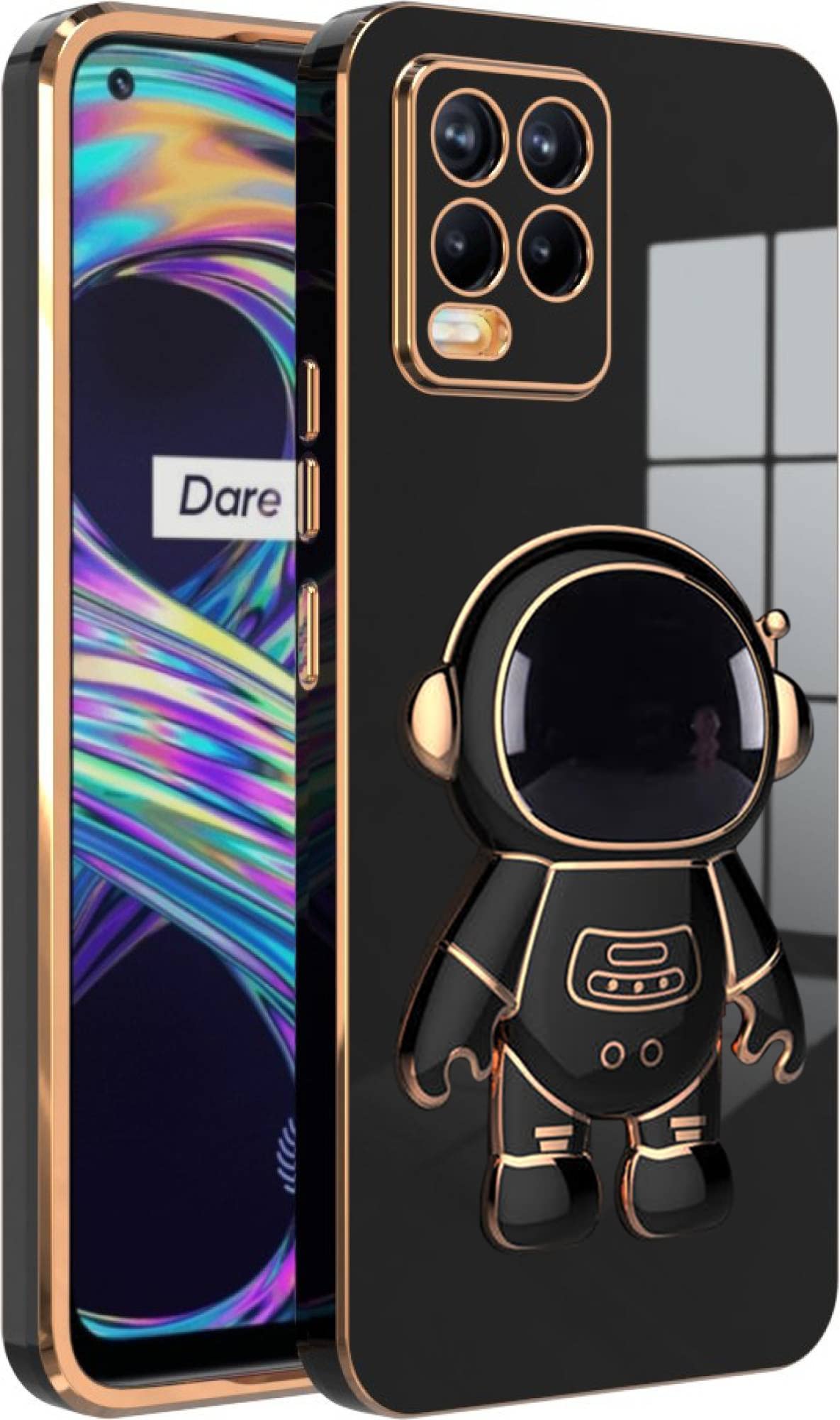 V-TAN Electroplated 3D Astronaut Holster Folding Stand Back Case Compatible with Realme 8,Realme 8 4G,Realme 8 Pro (Black) (B0C27YZV4H) Amazon Price History, Amazon Price Tracker