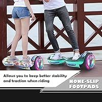 Vista 6 de Patineta autoequilibrada eléctrica con certificación HS2.01 Bluetooth, rueda Flash con luz LED, scooter eléctrico