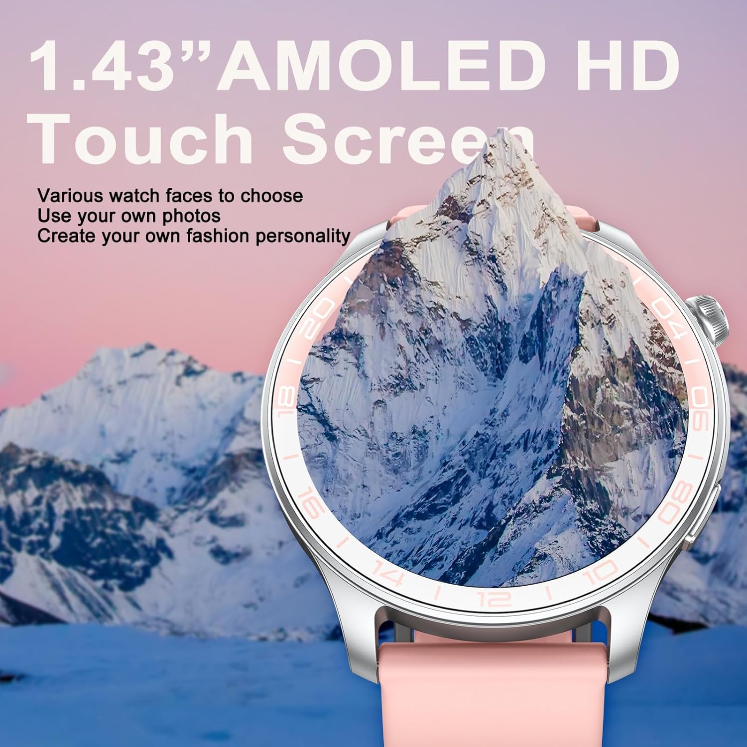 GedFong Smartwatch Uomo Donna, 1.43 HD Smartwatch Con Chiamate Whatsapp Ip67 Impermeable 107 Modalit Sportive Monitoraggio Del Sonno Cardiaca Per Android Ios 0 Da 56 99 A 56 99