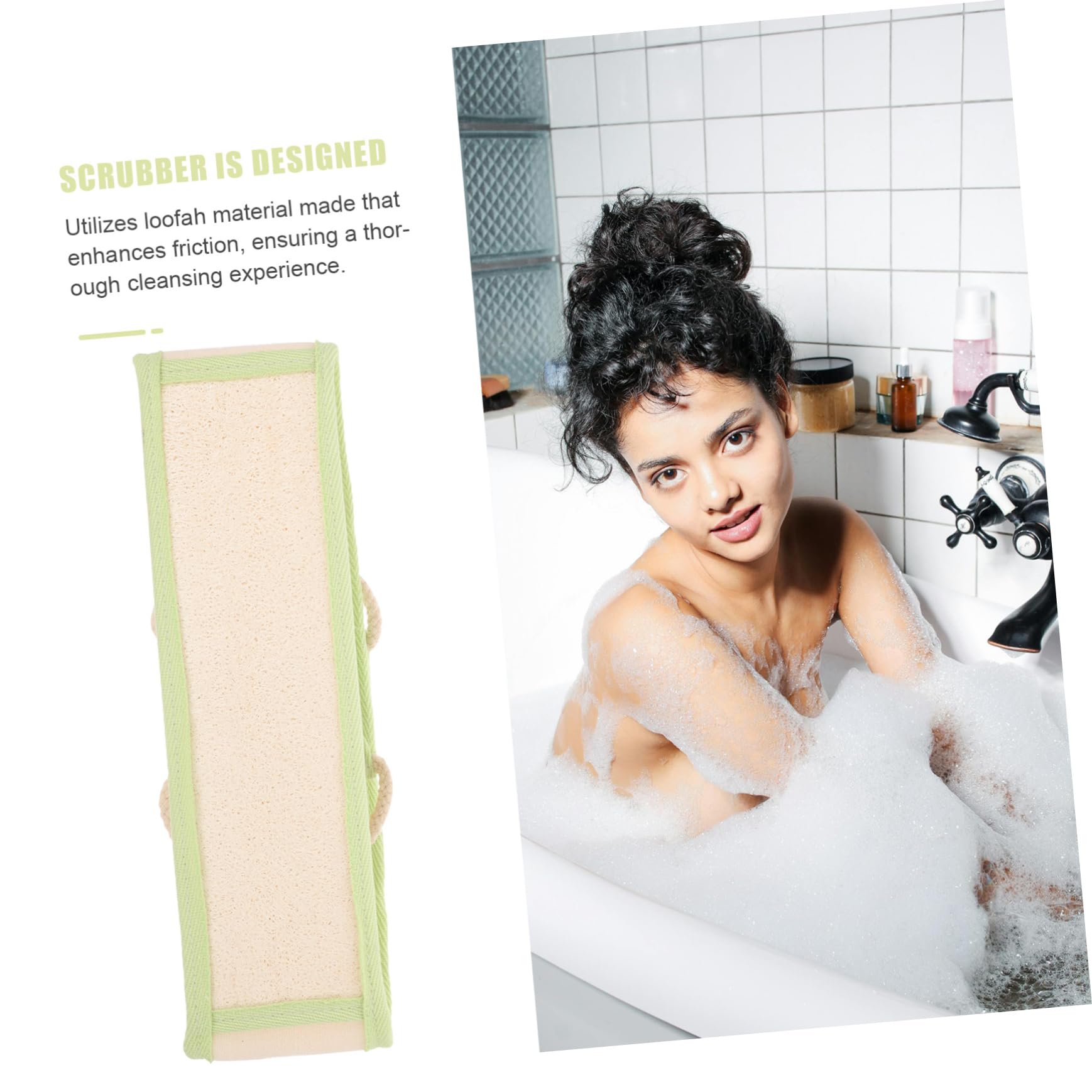 Healeved 5pezzi Scrubber Per Schiena Esfoliante Luffa Doccia Profonda e Accessorio Per La Della