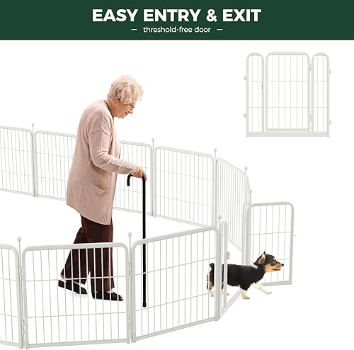 Miniatura 120 de FXW Rollick - Corralito para perros para patio, campamento con casa rodante, patentado, 50 pulgadas, 8 paneles