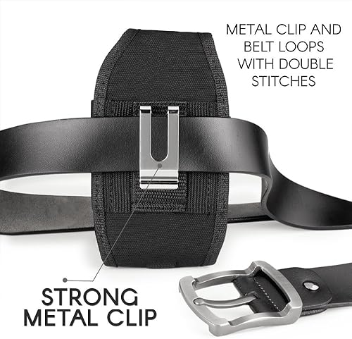 Agoz Funda de transporte para Motorola Moto Z4, Moto Z3 Play, Moto Z2 Force, Moto Z2 Play, Moto Z Play, Moto Z Force, funda vertical de lona