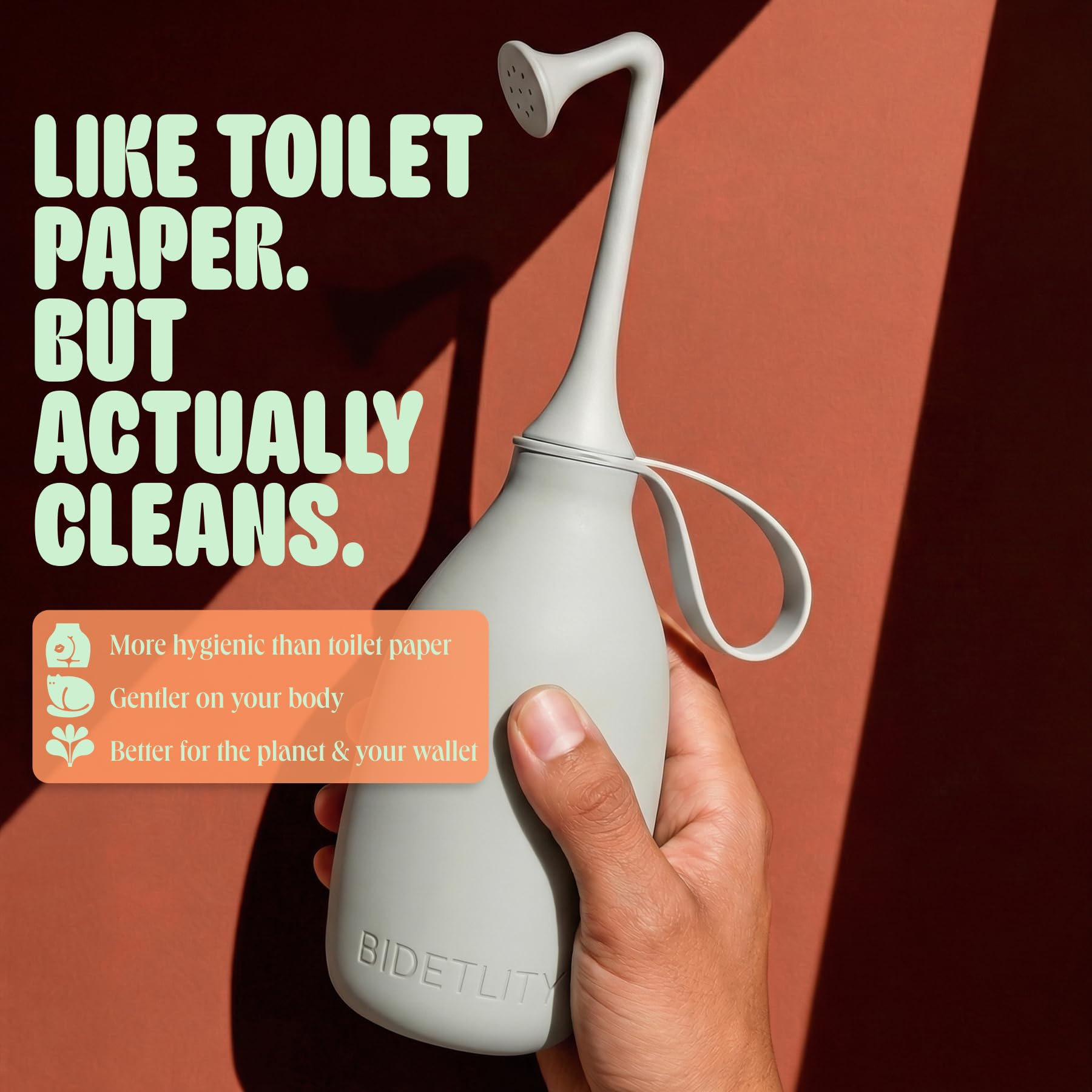 Prysznic Intymny 3.0 – Przenośny Bidet Podróżny, Ekologiczny, Nowa Głowica, Zastępuje Chusteczki, Oszczędza Papier, Bez BPA