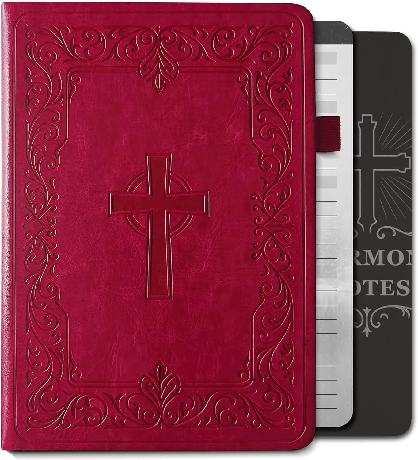 Christian Bible Journal for Men & Women – Premium Eco-Leather Undated Bible Study Notebook, Devotional & Prayer Journal | Perfect Christian Gift for Men | Ideal for Graduation, Pastor, Baptism & Church
