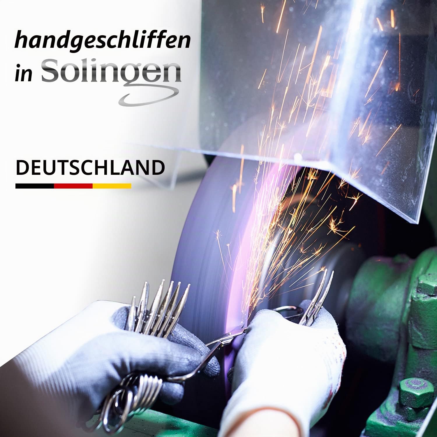 marQus Solingen Maniküre Set Herren und Damen 7 Teile mit Nagelzange - Made in Germany für Hand- und Fußpflege - Echt Leder Etui handlich und weich