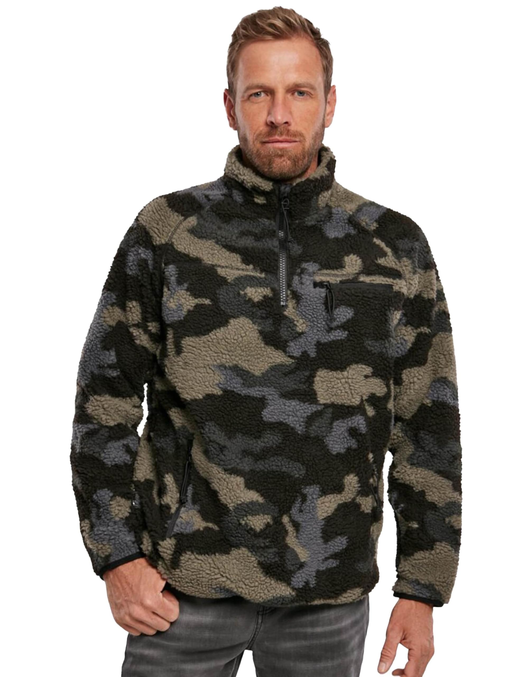 Brandit Teddyfleece Troyer, color: darkcamo, size: XL