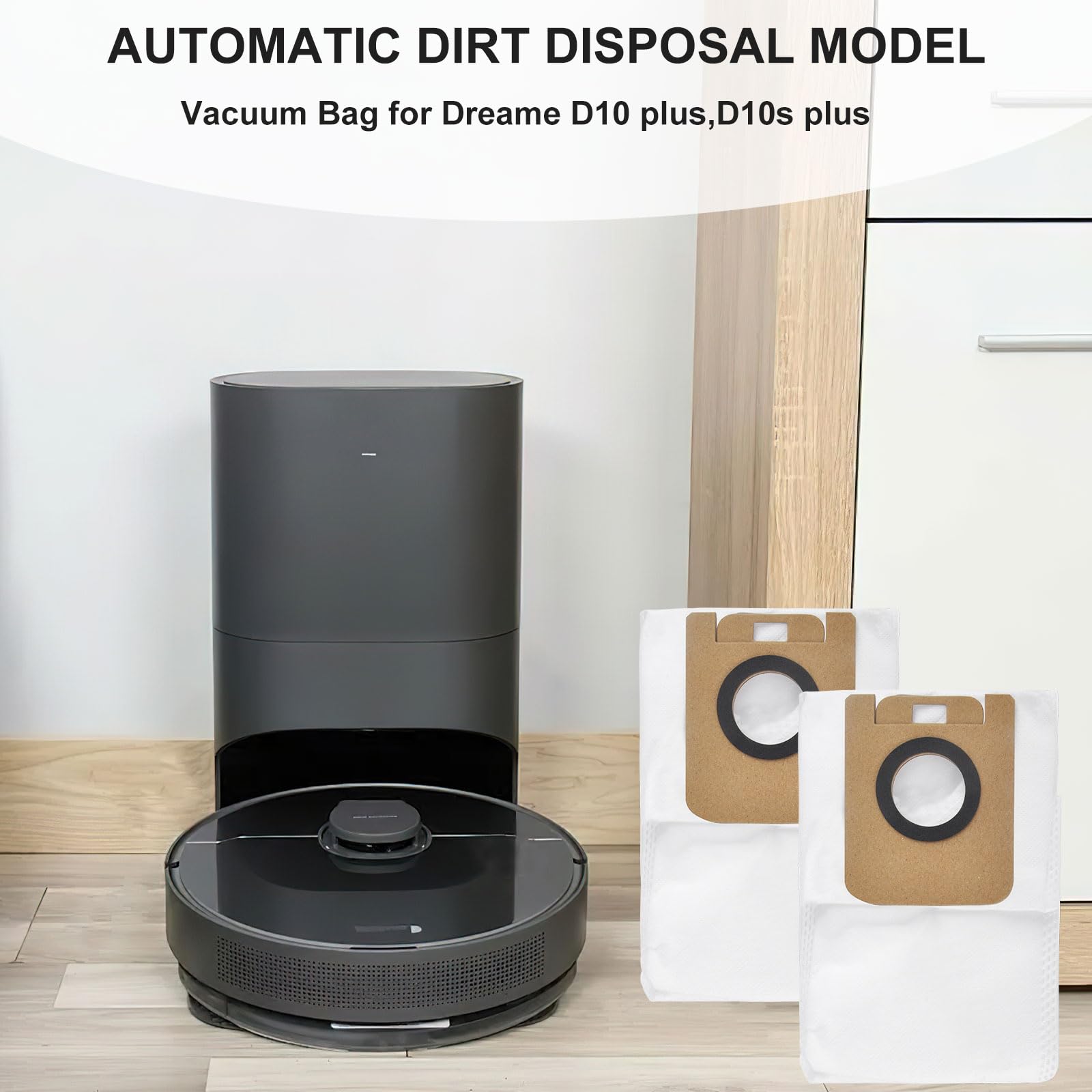 8 Staubsaugerbeutel Für Dreame X10/S10/L10S Ultra – Kompatibel Mit Xiaomi, 2,5L Fassung, Mehrlagiger Filter, Hygieneverschluss