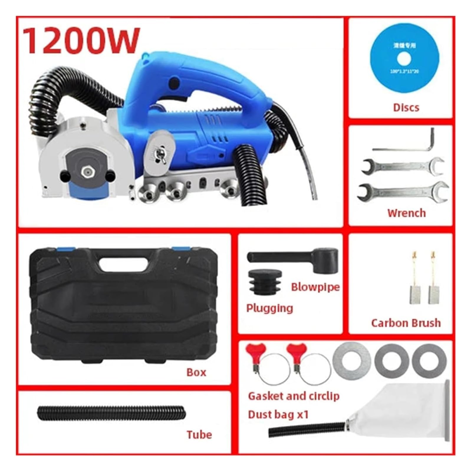 Pulitrice Per Fughe Elettrica, Macchina Per La Pulizia Dei Giunti Di Piastrelle Elettrica, 9000rpm, Aspirazione Automatica, Rimozione E Raschiatura Dei Bordi, Per Cucina Bagno Camera Da Letto