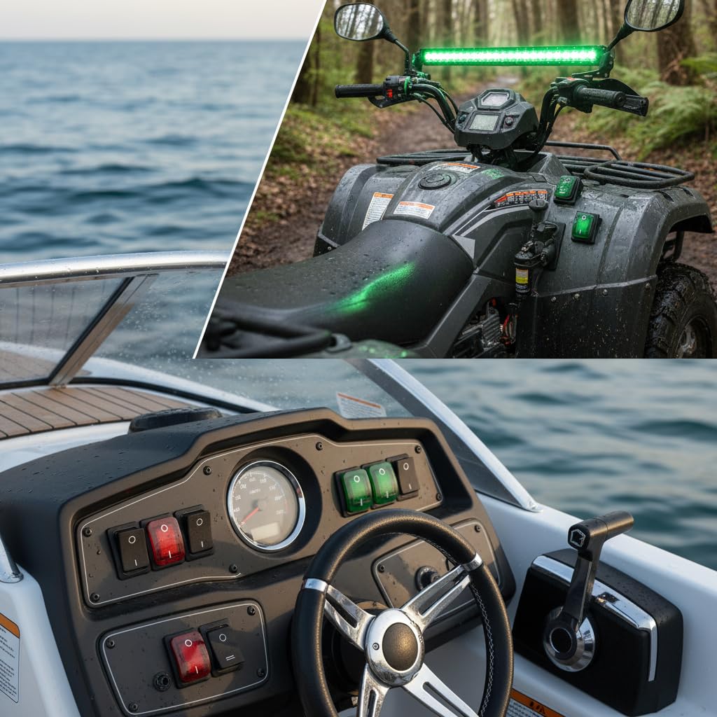 Interruttore Bilanciere 220V 4 Pin ON-OFF Impermeabile per Pannelli Controllo e Applicazioni Marine