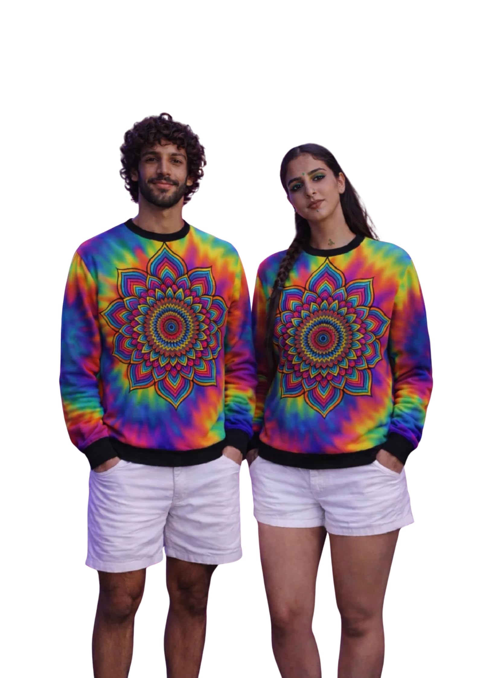 the funkydelic store Unisex Printed Sweatshirt | Kosmic Chakra Graphic Sweatshirt | Premium Poly Brushed Fleece | Casual Wear-picture-41