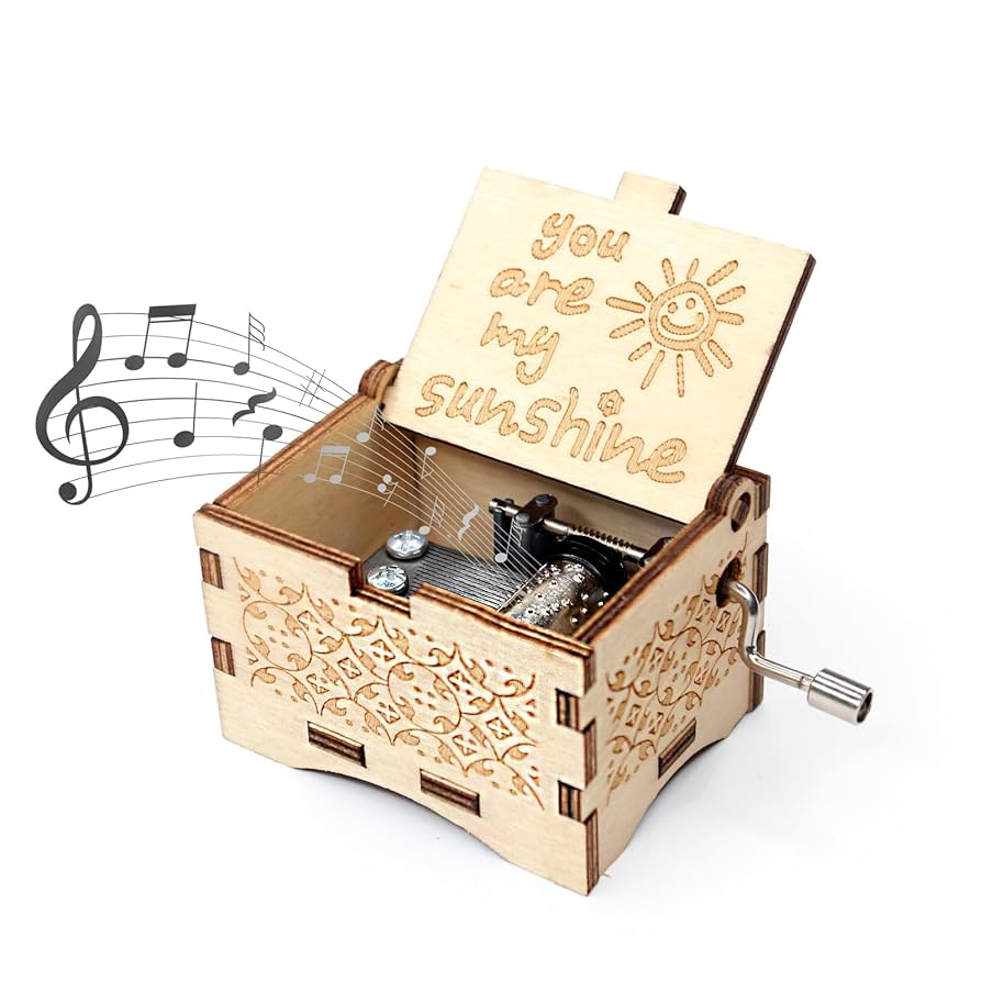 Amazon.com: THRIFTYRACK You are My Sunshine Wood Music Box