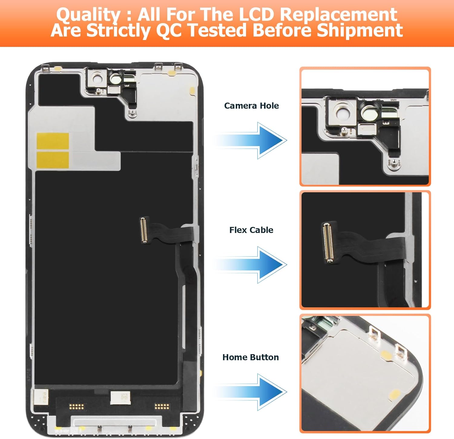 AGCUT INCELL for iPhone 14 Pro Max Screen Replacement for iPhone 14Pro Max LCD Display A2894 A2651 A2893 A2895 LCD Digitizer Touch Screen Assembly Repair Kits
