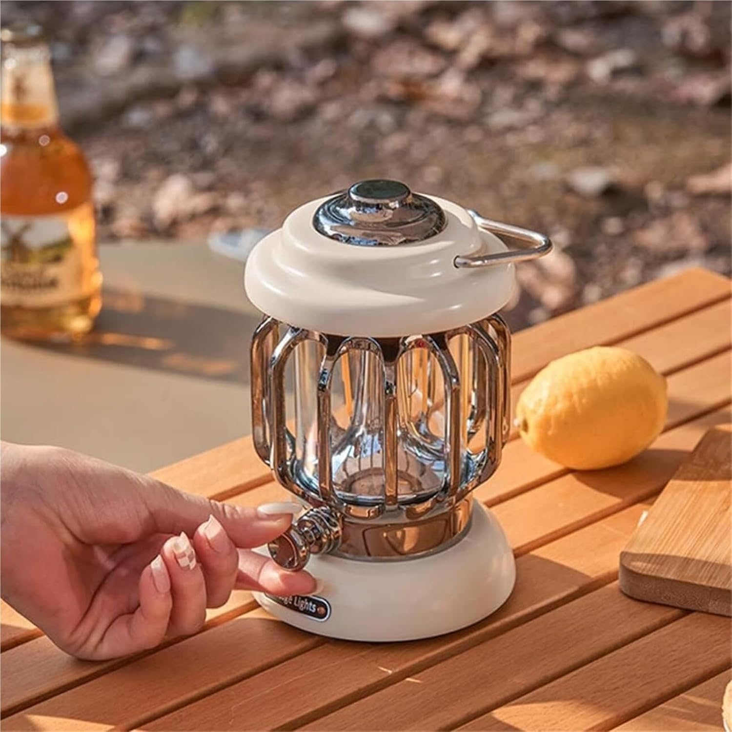 Wiederaufladbare LED-Camping-Laterne, 2000 lm, tragbares Zeltlicht, helle langlebige Campinglampe mit Powerbank für Outdoor-Wandern, Angeln, Notfall, Hurrikan-Überlebensausrüstung, weiß, 10,8 x 10,8 x